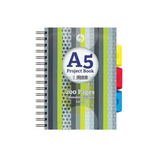 Picture of SPIRAL NOTEBOOK WITH DIVIDERS A5